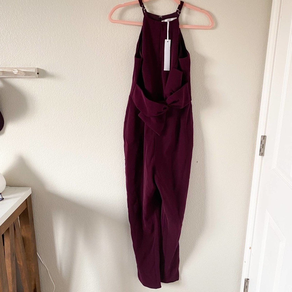 New! Adelyn Rae Spring Halter Neck Jumpsuit - Picture 5 of 11